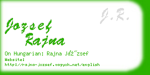 jozsef rajna business card